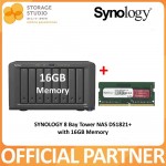 SYNOLOGY DS1821+ 8 Bay DiskStation with 4GB / 8GB / 16GB / 32GB Memory. Singapore Local 3 Years Warranty